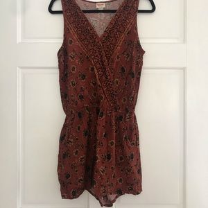 Target Mossimo Supply Co. Sunflower Paisley Romper